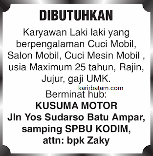 Lowongan Kerja Kusuma Motor Indonesia