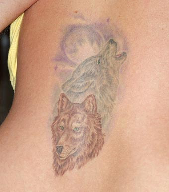 Tattoos Of Wolves. The wolves tattoo photo is