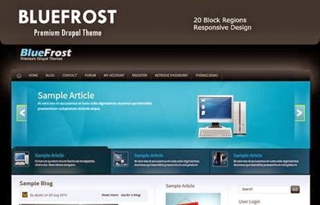 Blue frost – Premium Drupal 7 Theme