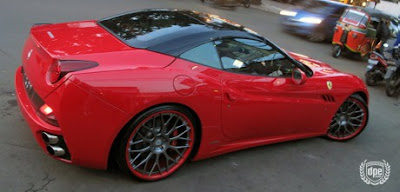 Red Ferrari California Modification