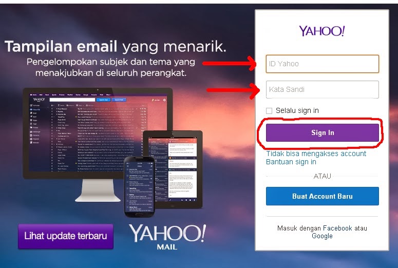 Cara Termudah Membuka Pesan Email Yahoo dan Gmail Google | Zaenboys