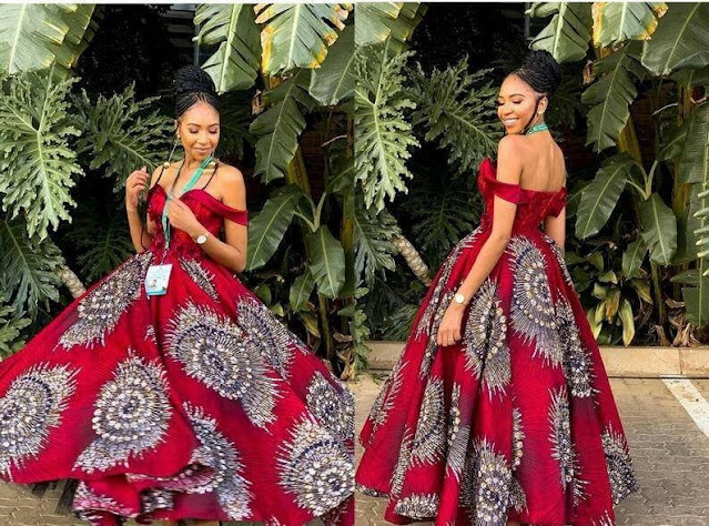 African Dresses Ball Gown.