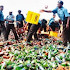 (Photo) Sharia Police Smash 240,000 Bottles Of Beer In Kano!