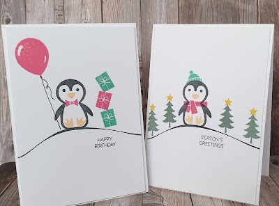 Penguin place simple stamping easy cards