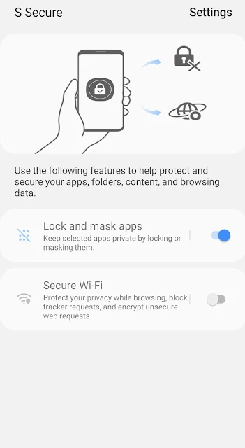 How to set app lock in Samsung M series