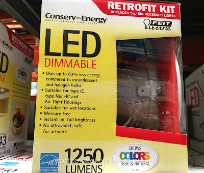 Costco 877982 - Save on the cost of energy with the Feit LED Dimmable Retrofit Kit