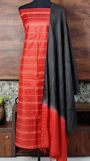  New Model Handloom Cotton Silk Dressmaterial Online 