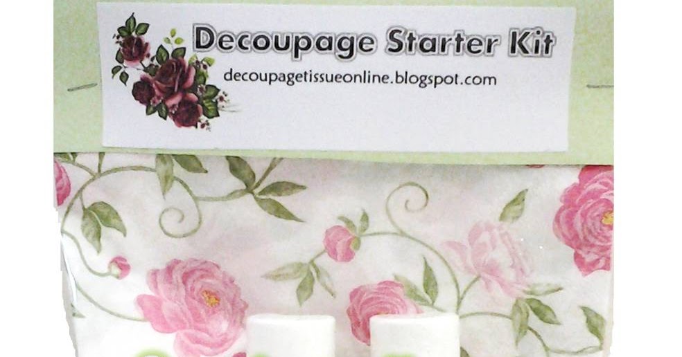 kit online decoupage Kit Starter Decoupage Wardah Decoupage:
