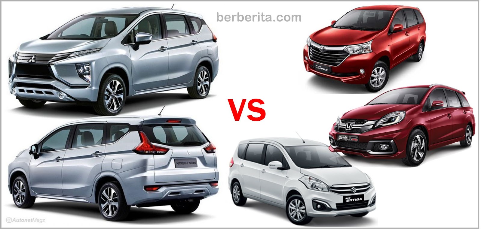 Mitsubishi Expander vs  Avanza vs  Mobilio  vs  Ertiga Pilih 