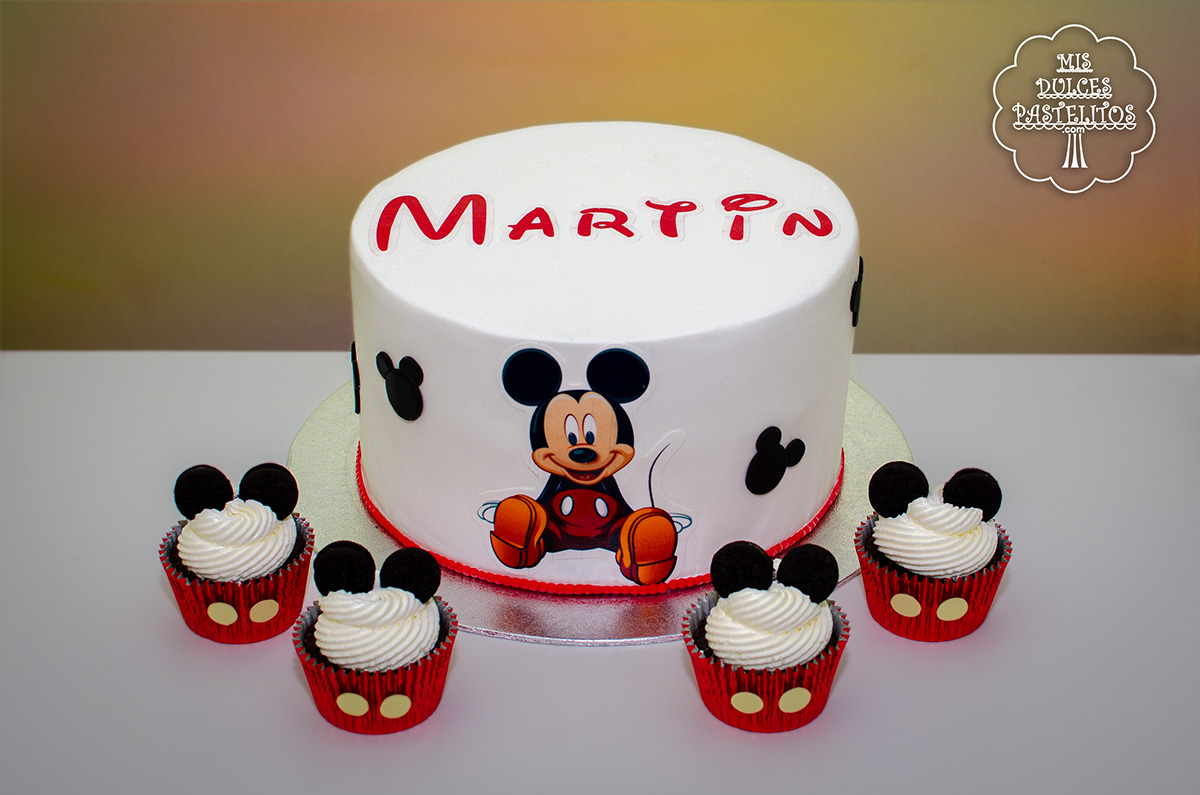 Mis Dulces Pastelitos: Tarta de Cumpleaños Mickey Mouse - Martín 2