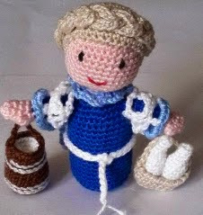 PATRON GRATIS LECHERA BELEN AMIGURUMI