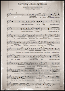 . Roses score and playalong (Sheet music free) . Music sheet for sax free