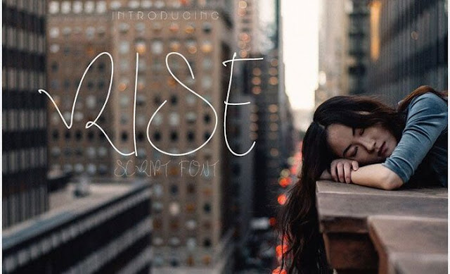 RISE FREE SCRIPT FONT