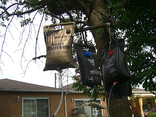 camping shower bag