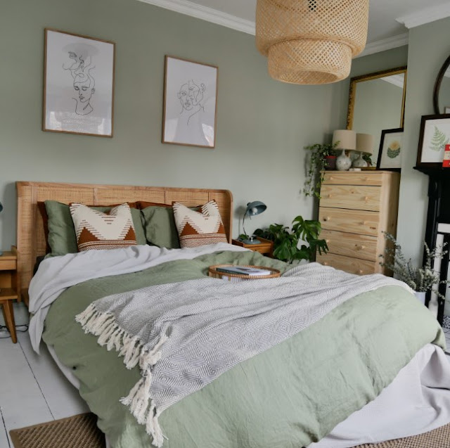 sage green bedroom decor