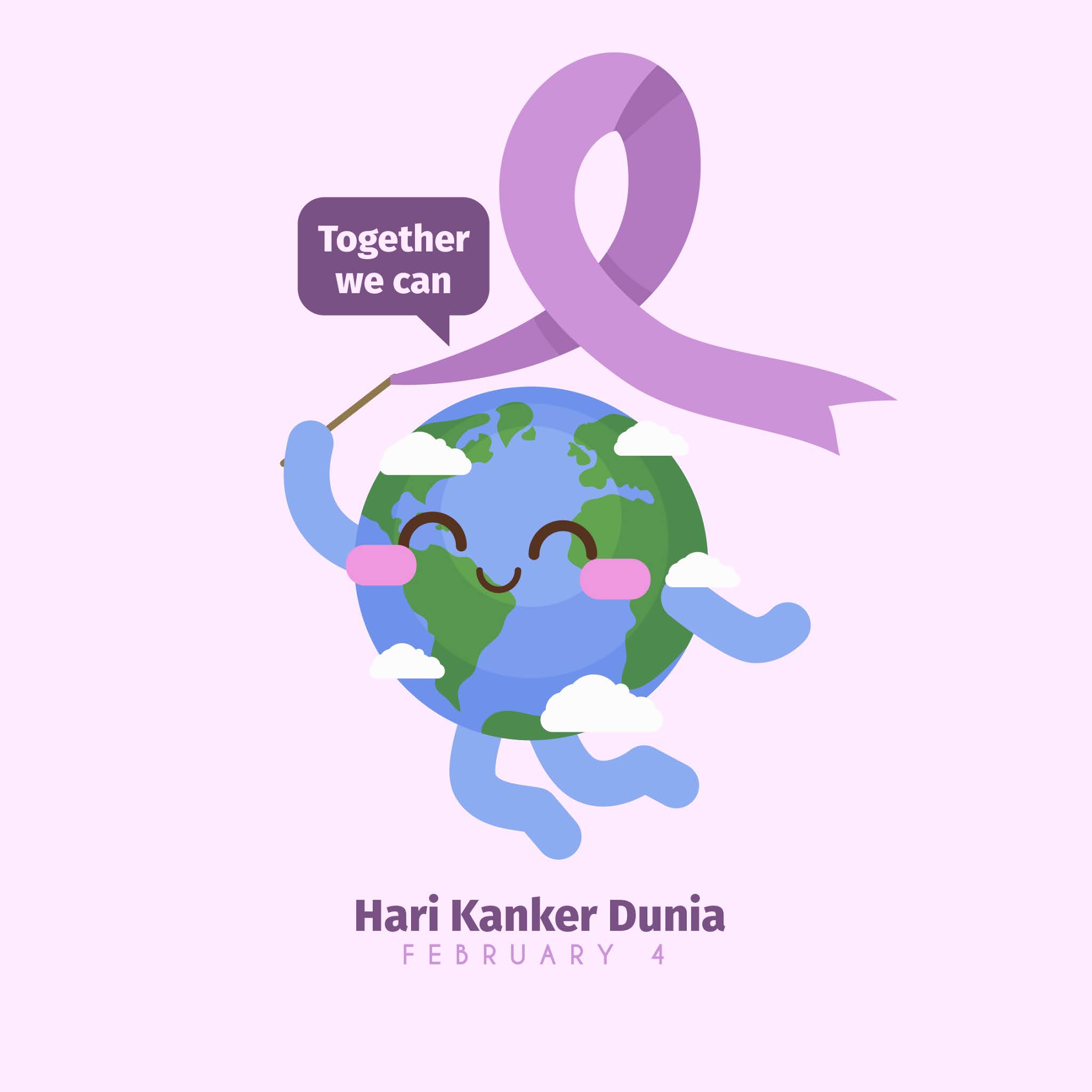 HARI KAKNER DUNIA : Kumpulan Gambar Desain Template hari Kanker Dunia 2021
