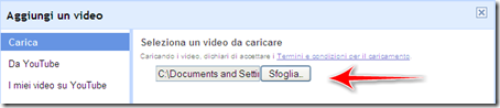 come aggiungere caricare video proprio pc mettere post blog
