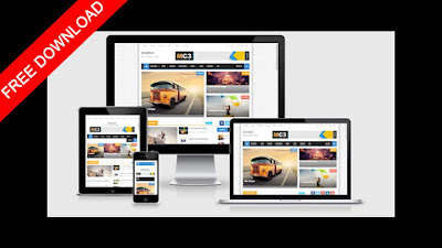 Minima Colored 3 Mag Responsive Blogger Template Arlina Design