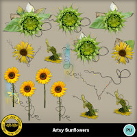 artsy sunflowers et BT MM (16 juin) ArstySunflowers5a