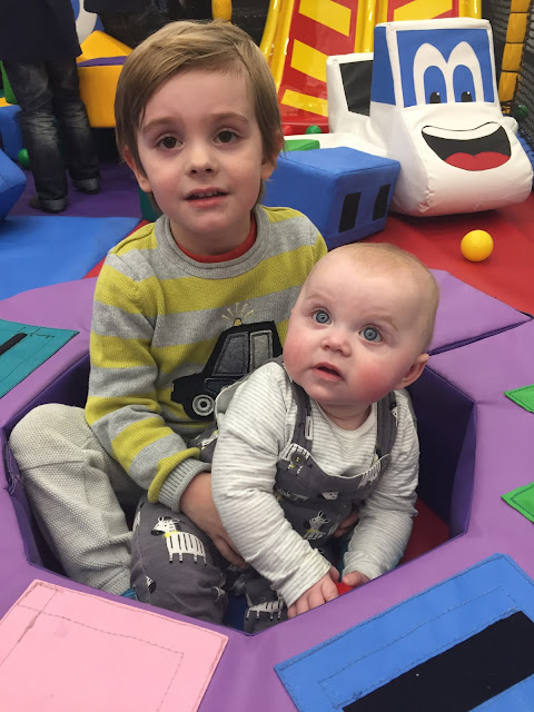 Bert and Connie B at Soft Play at the John Bunyan Sports and Fitness Centre, Bedford
