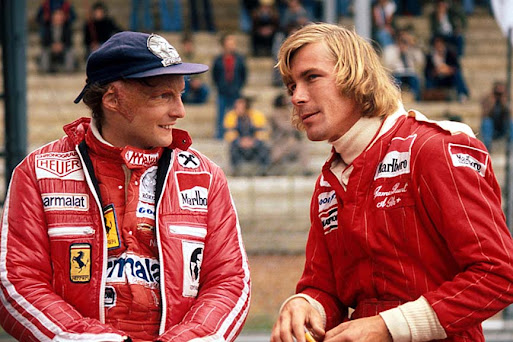 Niki Lauda and James Hunt.