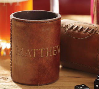 Football Leather Bottle Cooler