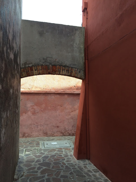 Arched Doorway in Burano Venice Italy