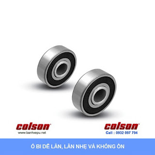 Bánh xe cao su chống tĩnh điện Colson Mỹ trục trơn phi 125 (5 inch) sử dụng ổ bi www.banhxedayhang.net