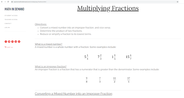 Free Multiplying Fractions Notes 1