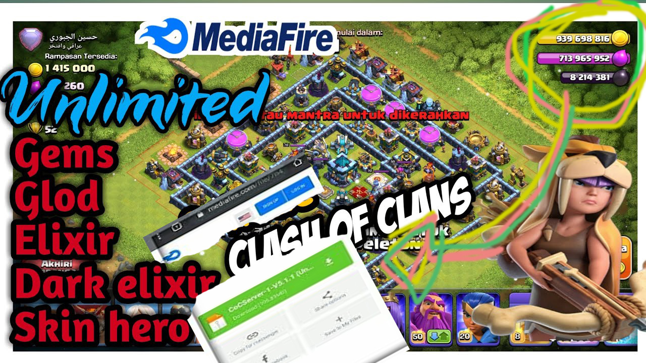 CLASH OF CLANS MOD APK  NEW PRIVATE SERVER 2020  UNLIMITED EVERYTING