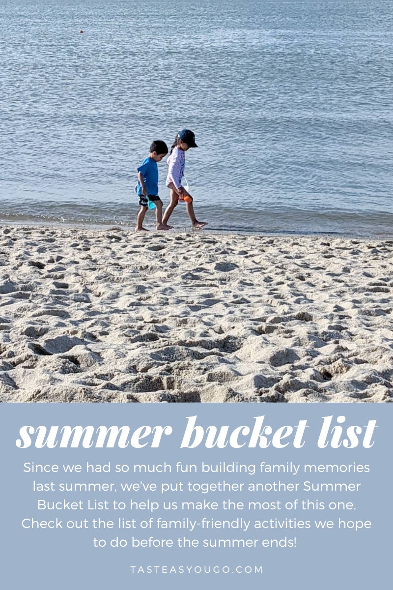 Our Summer Bucket List | See our list of family-friendly summer activities on Taste As You Go!