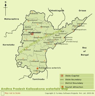 Andhra Pradesh Tourist Kailasakona Waterfalls 