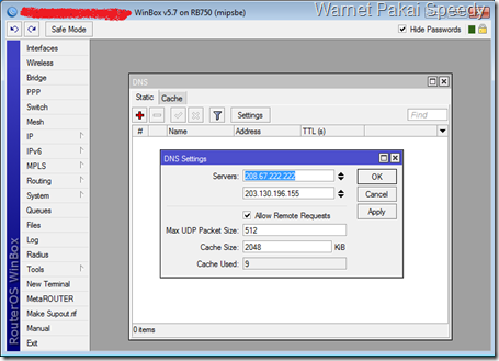 DNS MikroTik