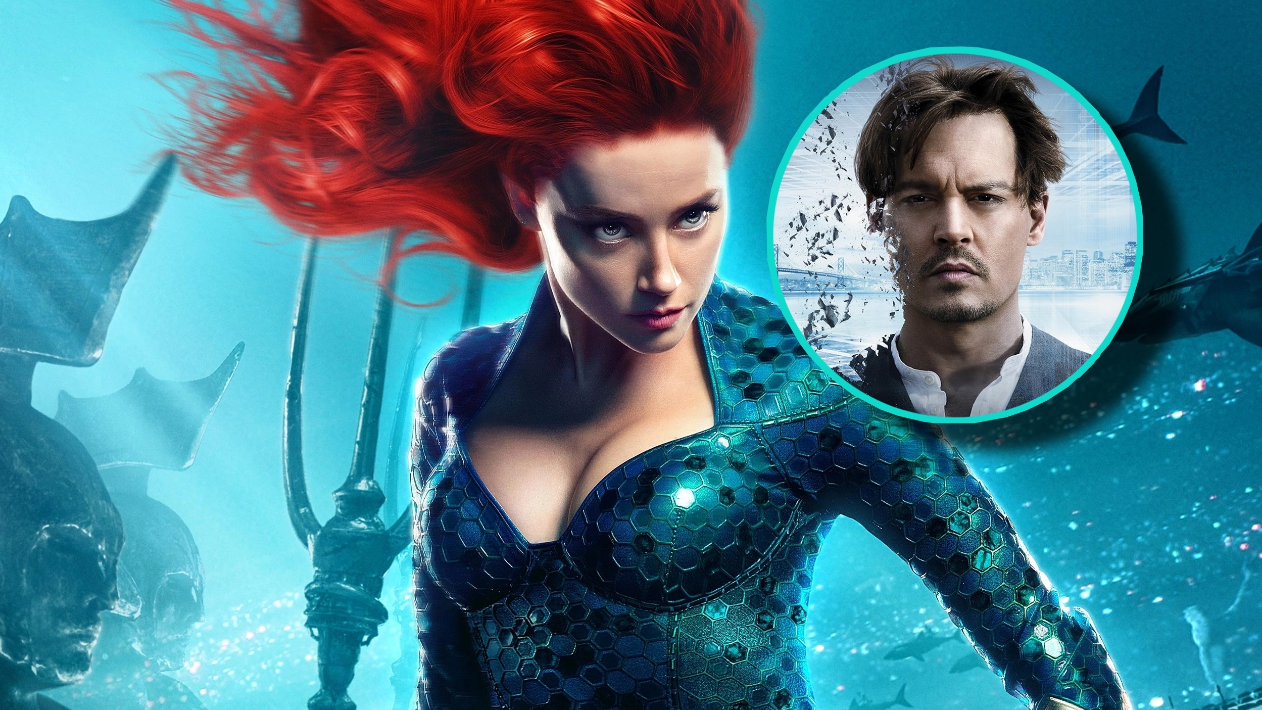 Aquaman Amber Heard Mera Transcendence Johnny Depp Will Caster Warner Bros. Summit Entertainement