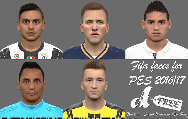 PES 2016 / 2017 Face Pack Converted FIFA by AlirezaFree