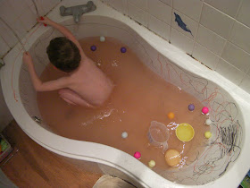 bath dirtier than when you started. using face-painting pens