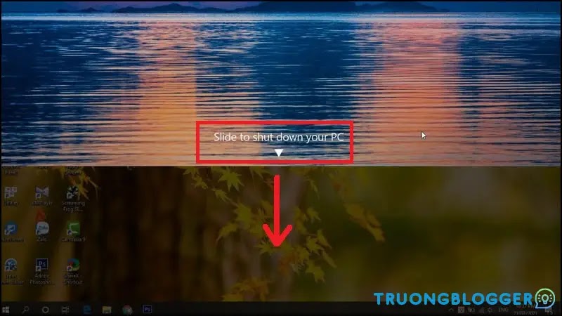 Cách cài đặt tính năng vuốt màn hình để tắt máy tính trên Windows 10