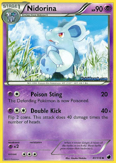 Nidorina Plasma Freeze Pokemon Card