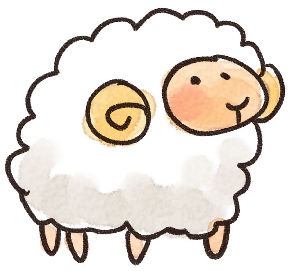 画像 2015年 年賀状で使おう羊の可愛いイラスト集 Naver まとめ
