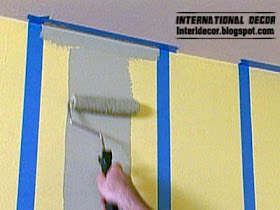 How to paint stripes on wall, striped walls, stripe painting