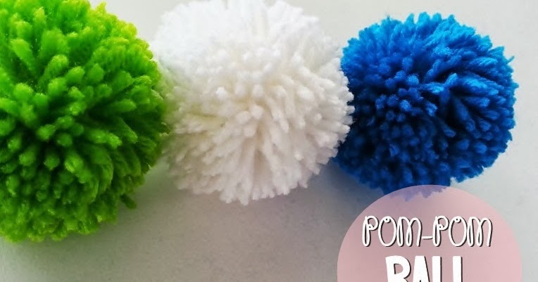 Cara buat pom  pom  ball dari benang  kait Siti Kektus