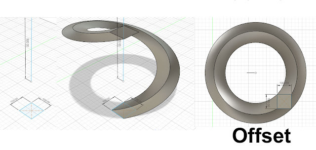 Fusion 360 Sweep command with twist aligning path and profile for different effects like coils and springs