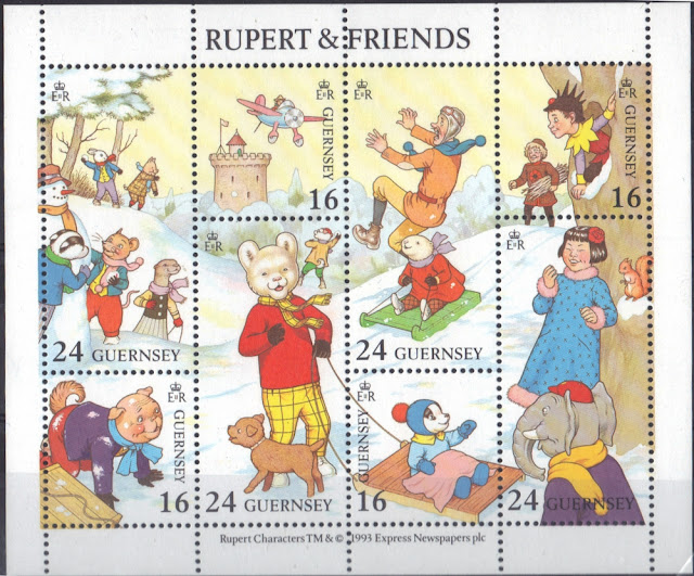 Guernsey -1993 - Rupert Bear and friends