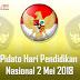 Pidato Hari Pendidikan Nasional 2 Mei 2018