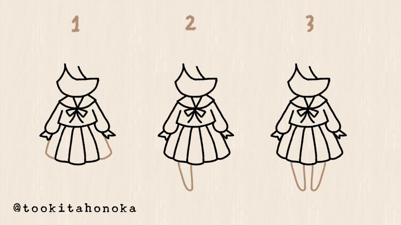 卒業式 入学式にも セーラー服の中学校の女の子の簡単かわいいイラストの描き方 手書き ボールペン 手帳用 遠北ほのかのイラストサイト 卒業式 入学式にも セーラー服の中学校の女の子の簡単かわいいイラストの描き方 手書き ボールペン 手帳用 遠北ほのかのイラストサイト