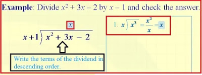 Long Division Of Polynomials