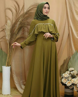 20+ Model Baju Gamis Modern Terbaru Spesial Ramadhan Dan Lebaran 2020