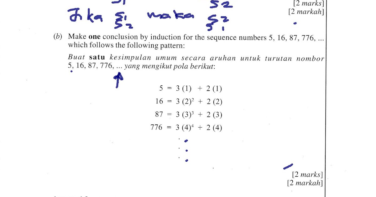 Soalan Latihan Penaakulan Matematik Tingkatan 4 - Muharram d