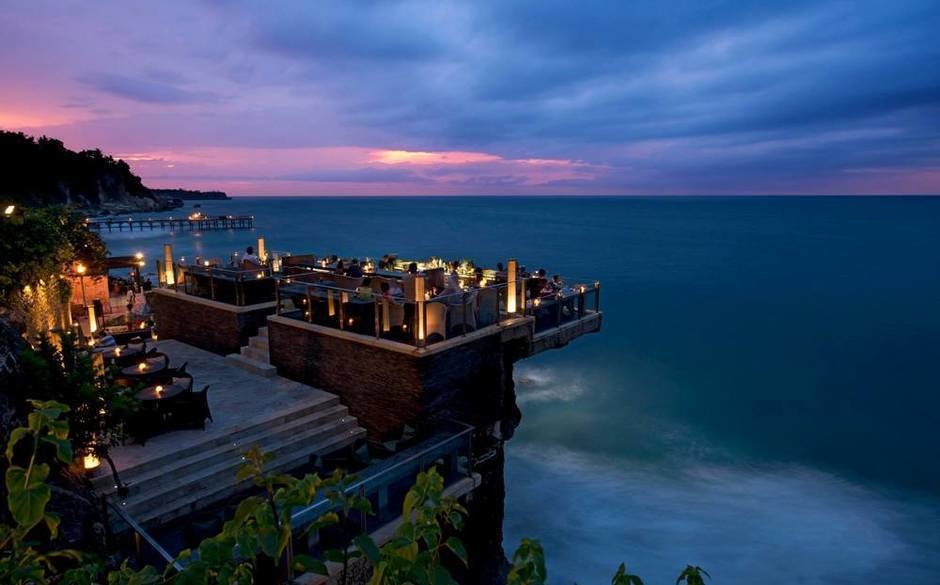 The World’s 30 Best Rooftop Bars… Everyone Should Drink At #9 At Least Once. - The Rock Bar is the perfect place to watch the waves in the AYANA Resort and Spa in Bali, Indonesia.