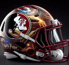 Florida State Seminoles Harry Potter Concept Football Helmet